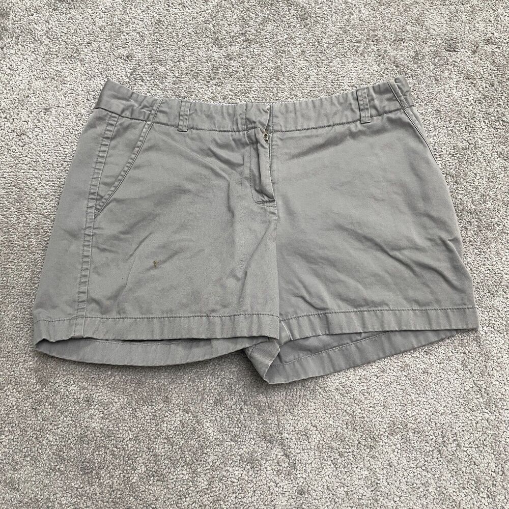 J.Crew Classic Twill Chino Shorts Womens 10 Gray Cotton City Fit Casual Outdoor